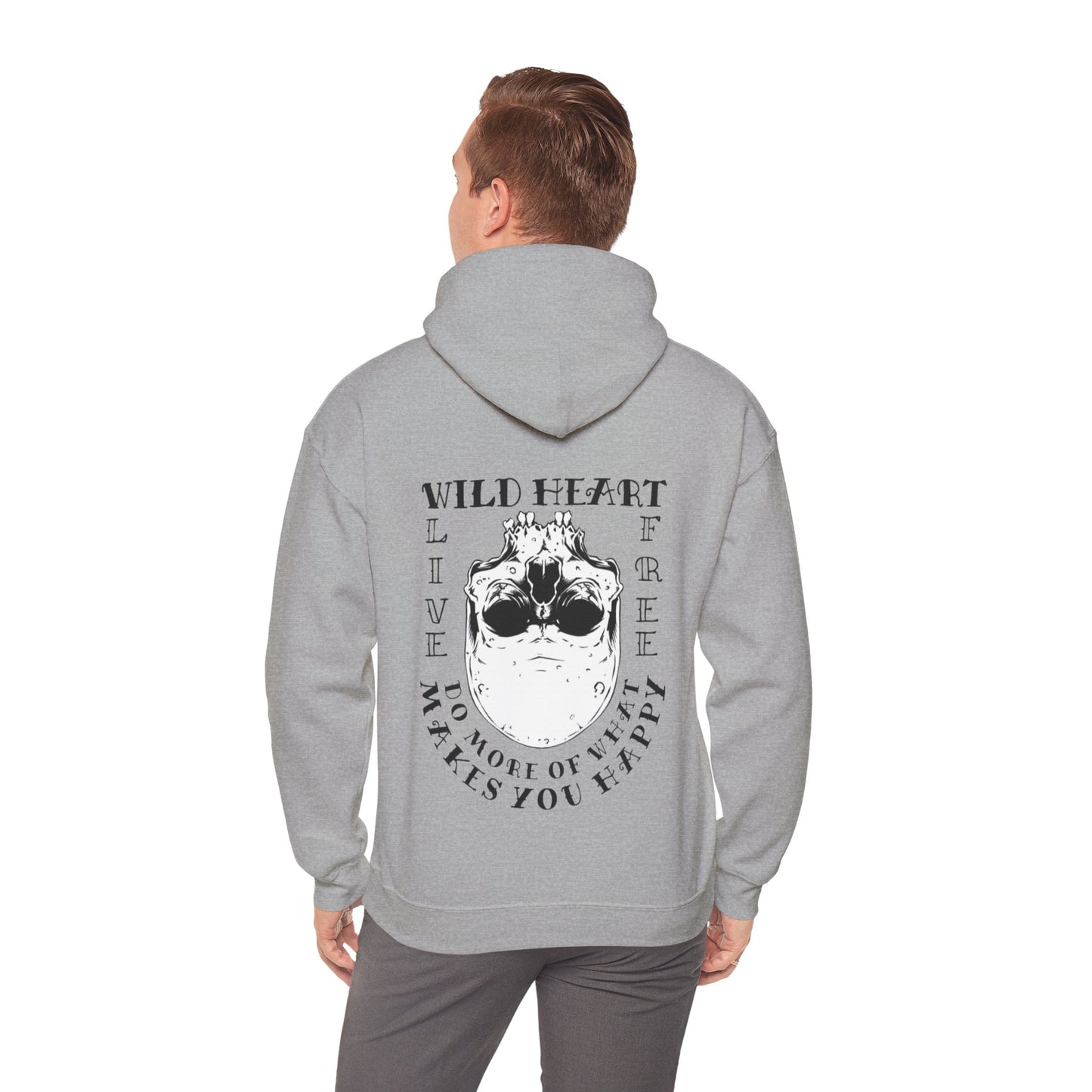 Wild Heart Skull Unisex Pullover Graphic Hoodie Sweatshirt