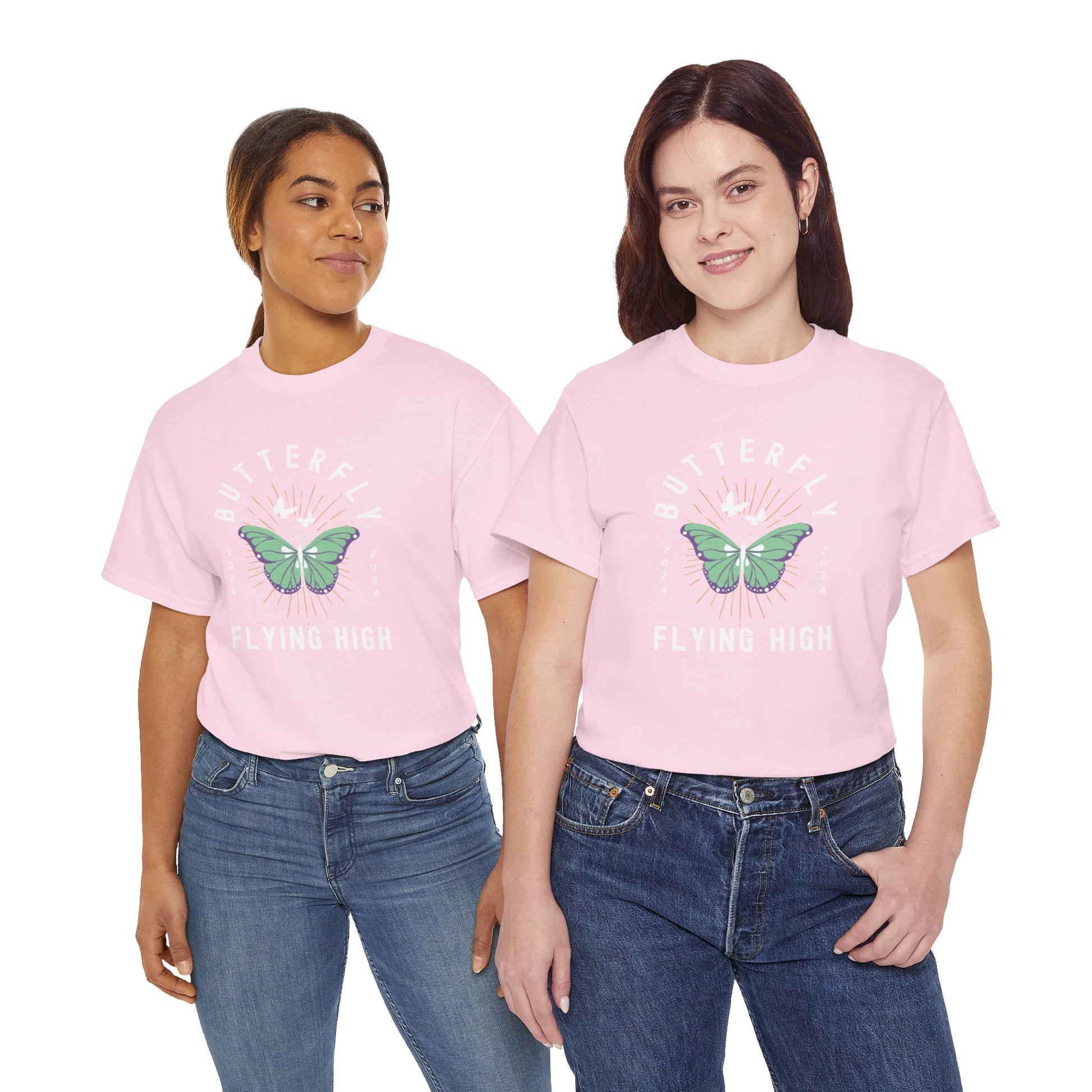 Butterfly Graphic T-shirt in Pink from Topaz Peaks