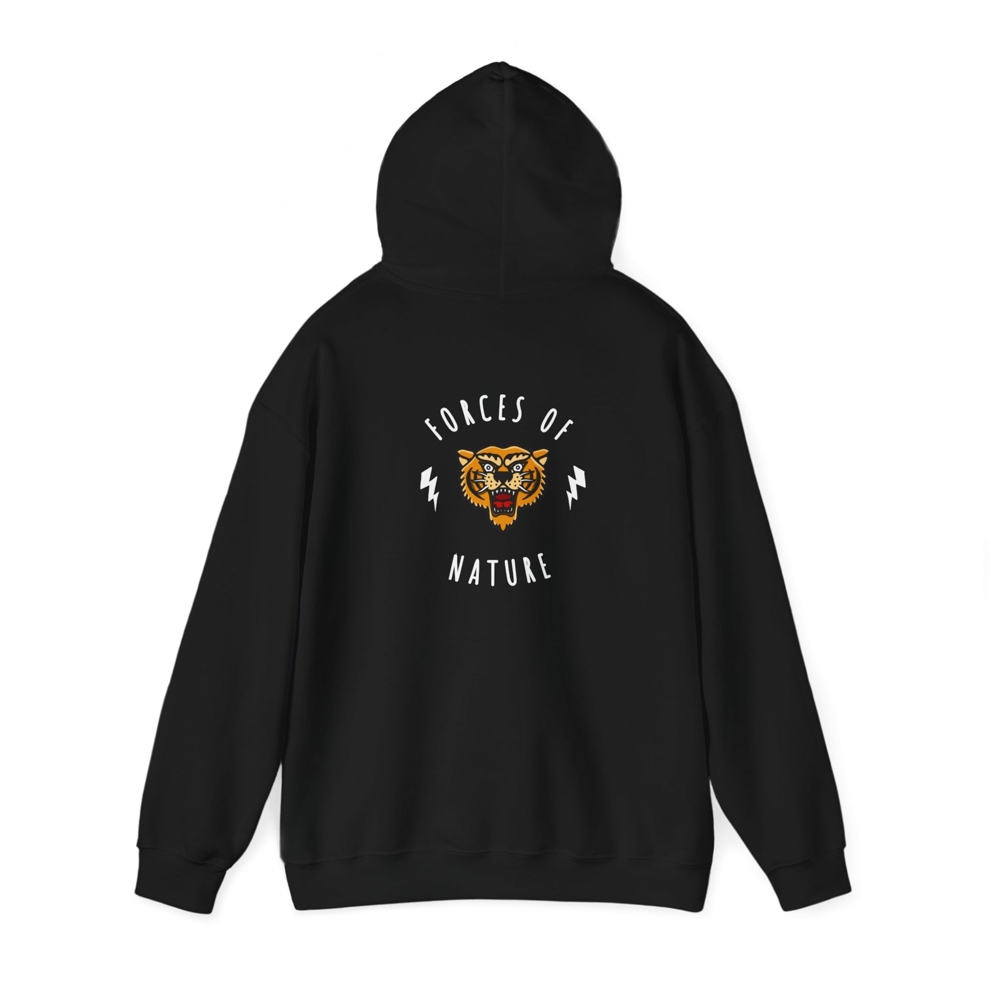 Forces of Nature Tiger Graphic Hoodie Sweatshirt in Black from Topaz Peaks