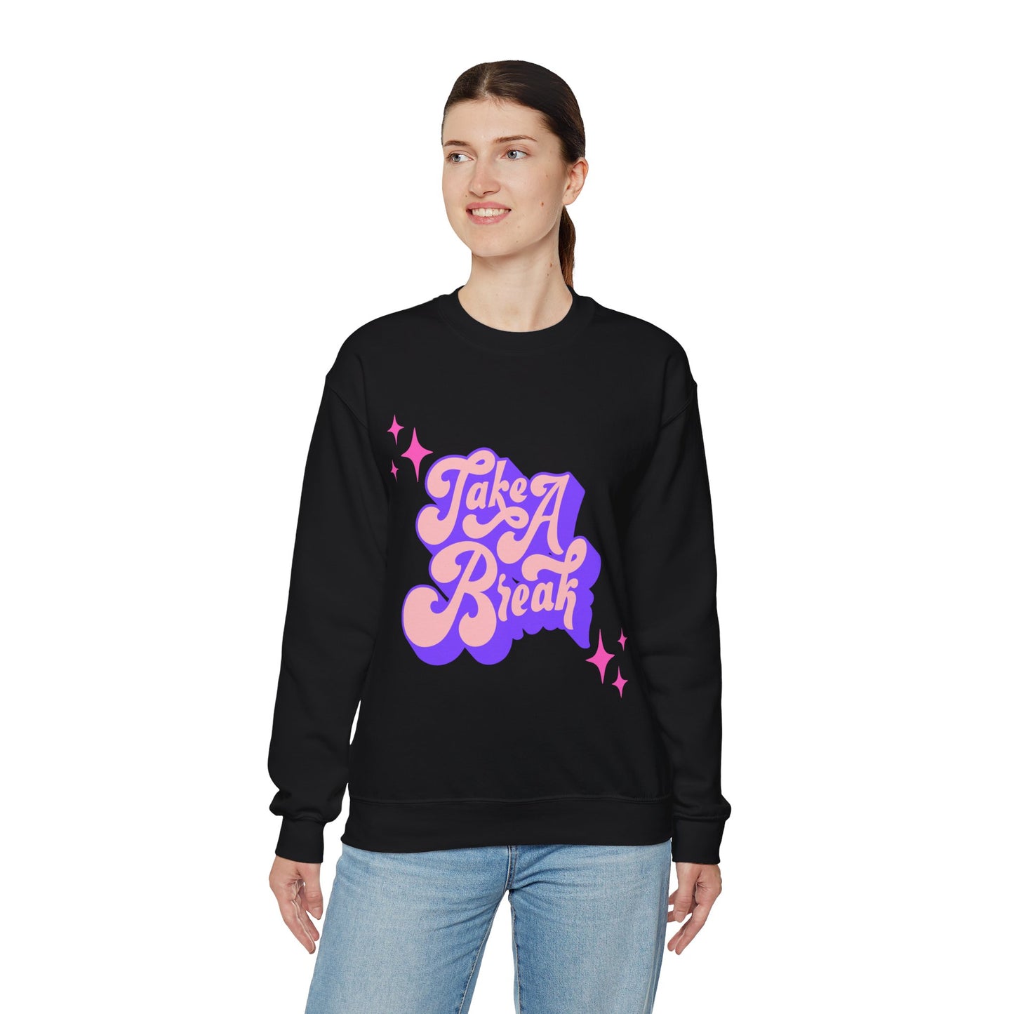 Take a Break Unisex Crewneck Graphic Sweatshirt