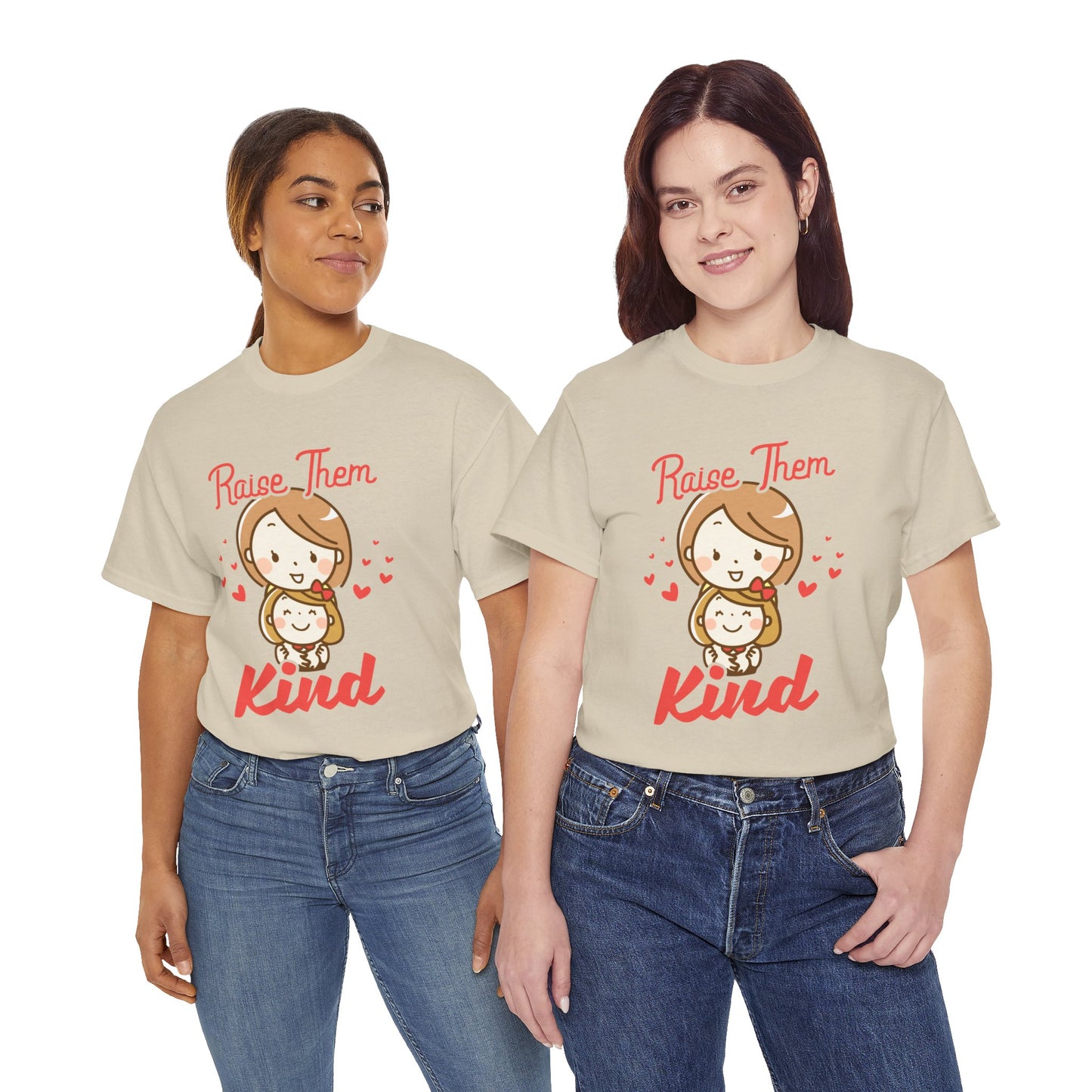 Raise Them Kind Mom Unisex Cotton Graphic T-shirt