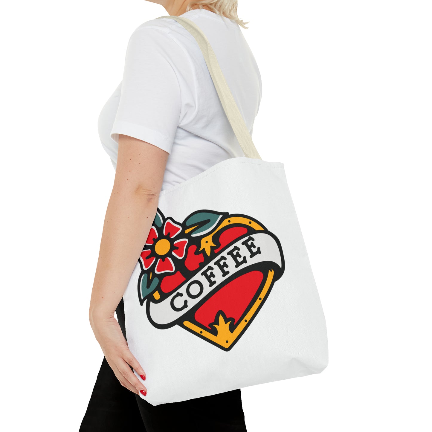 Coffee Lover Tattoo Art Tote Bag from Topaz Peaks