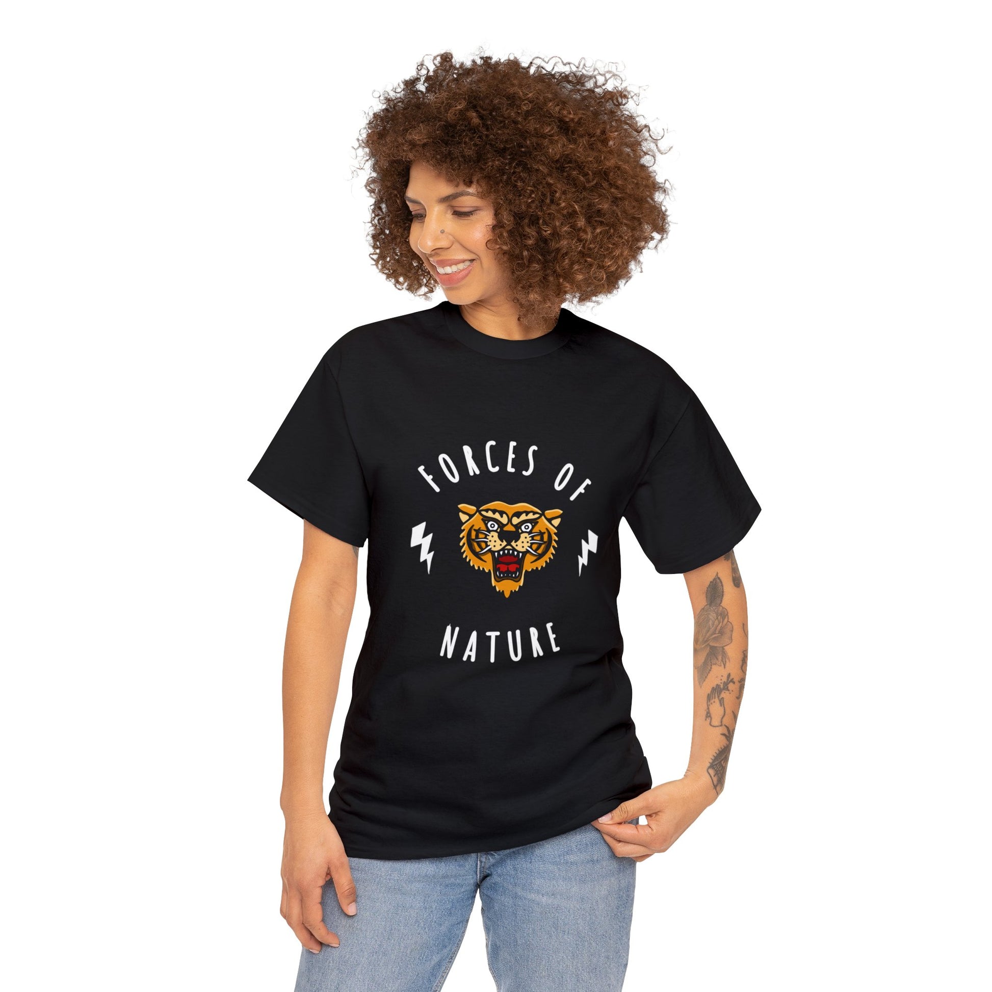 Forces of Nature Tiger Graphic T-shirt in Black from Topaz Peaks