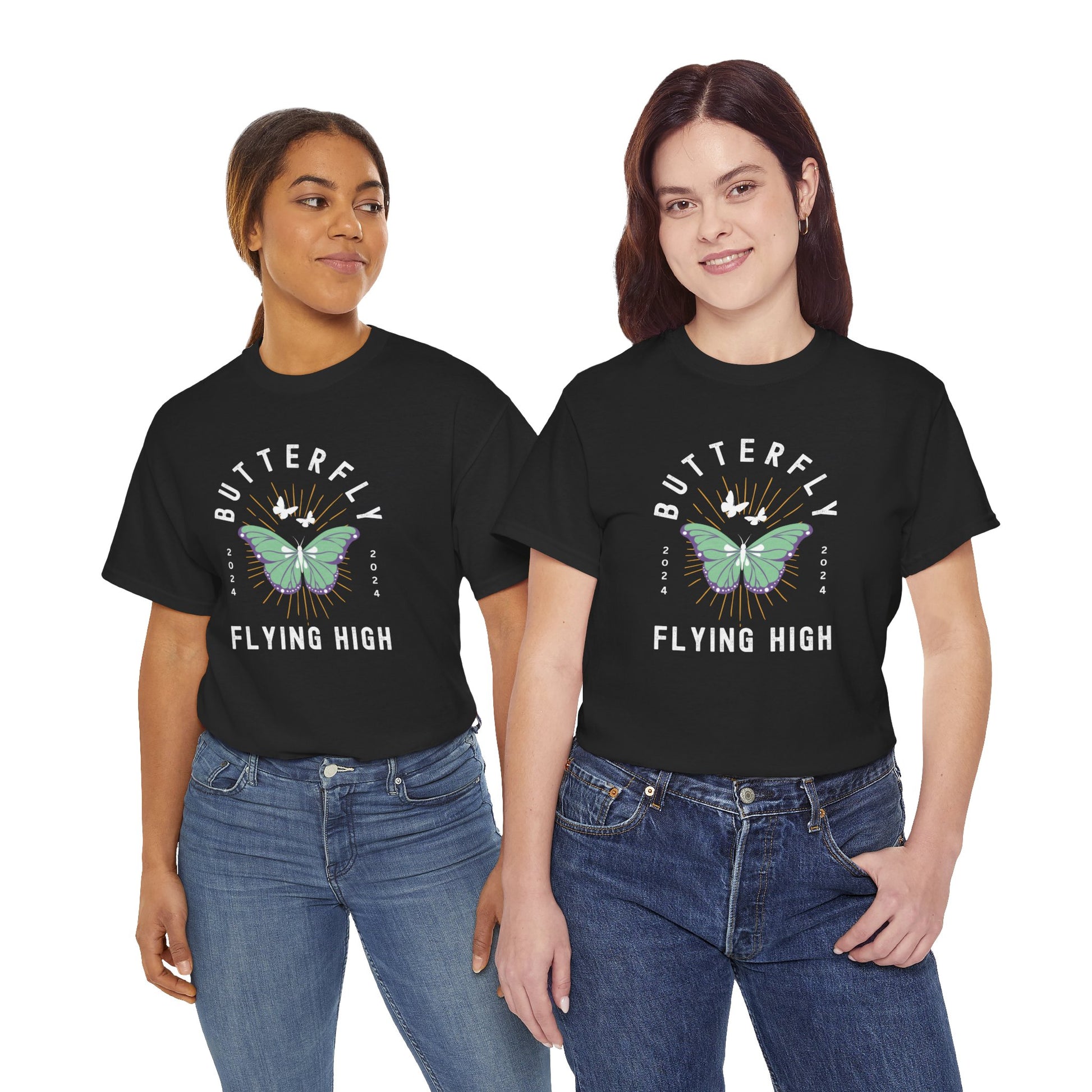 Butterfly Graphic T-shirt in Black from Topaz Peaks