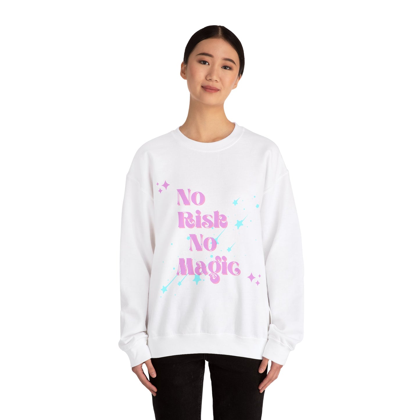 No Risk No Magic Unisex Crewneck Graphic Sweatshirt