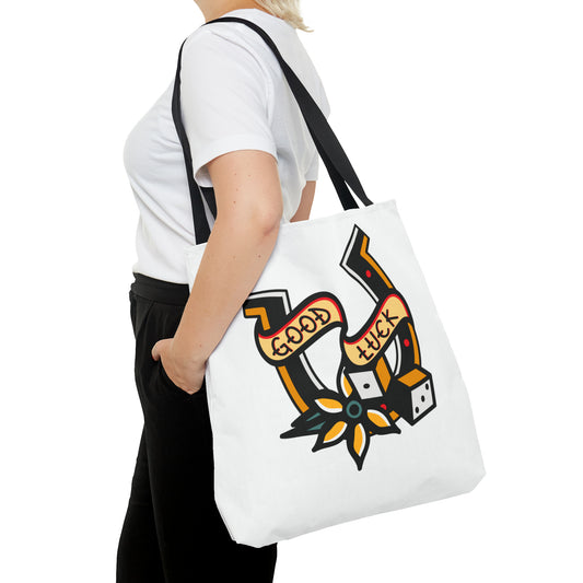 Good Luck Tattoo Art Cotton Tote Bag from Topaz Peaks