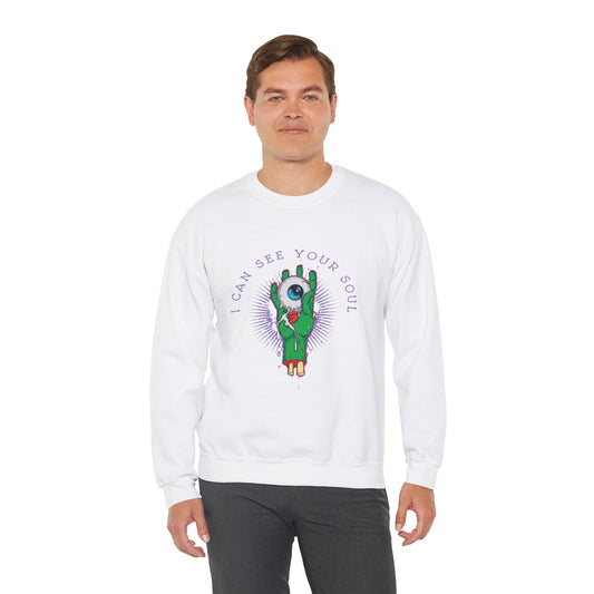 Eye Can See Your Soul Unisex Crewneck Graphic Sweatshirt