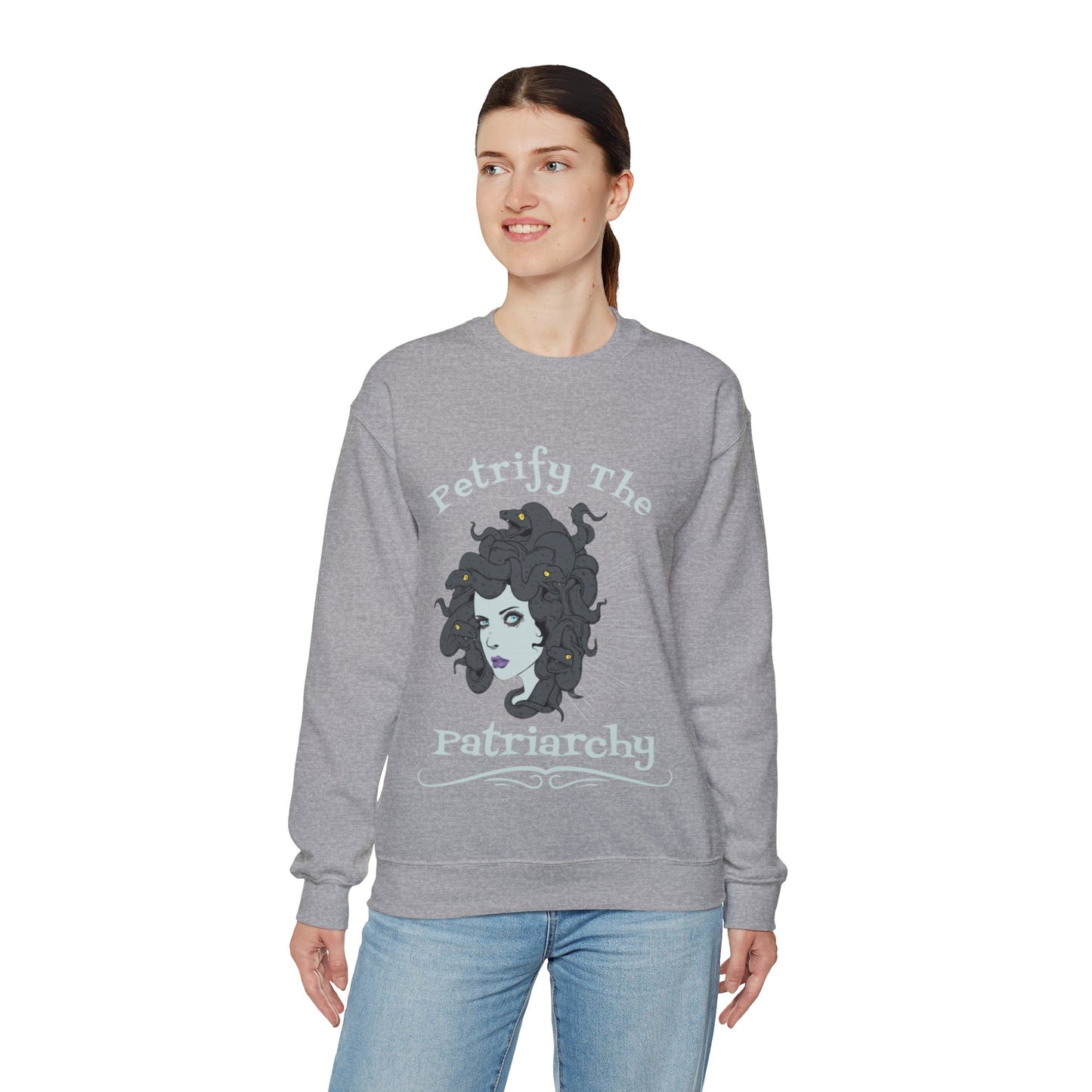 Petrify The Patriarchy Crewneck Graphic Sweatshirt