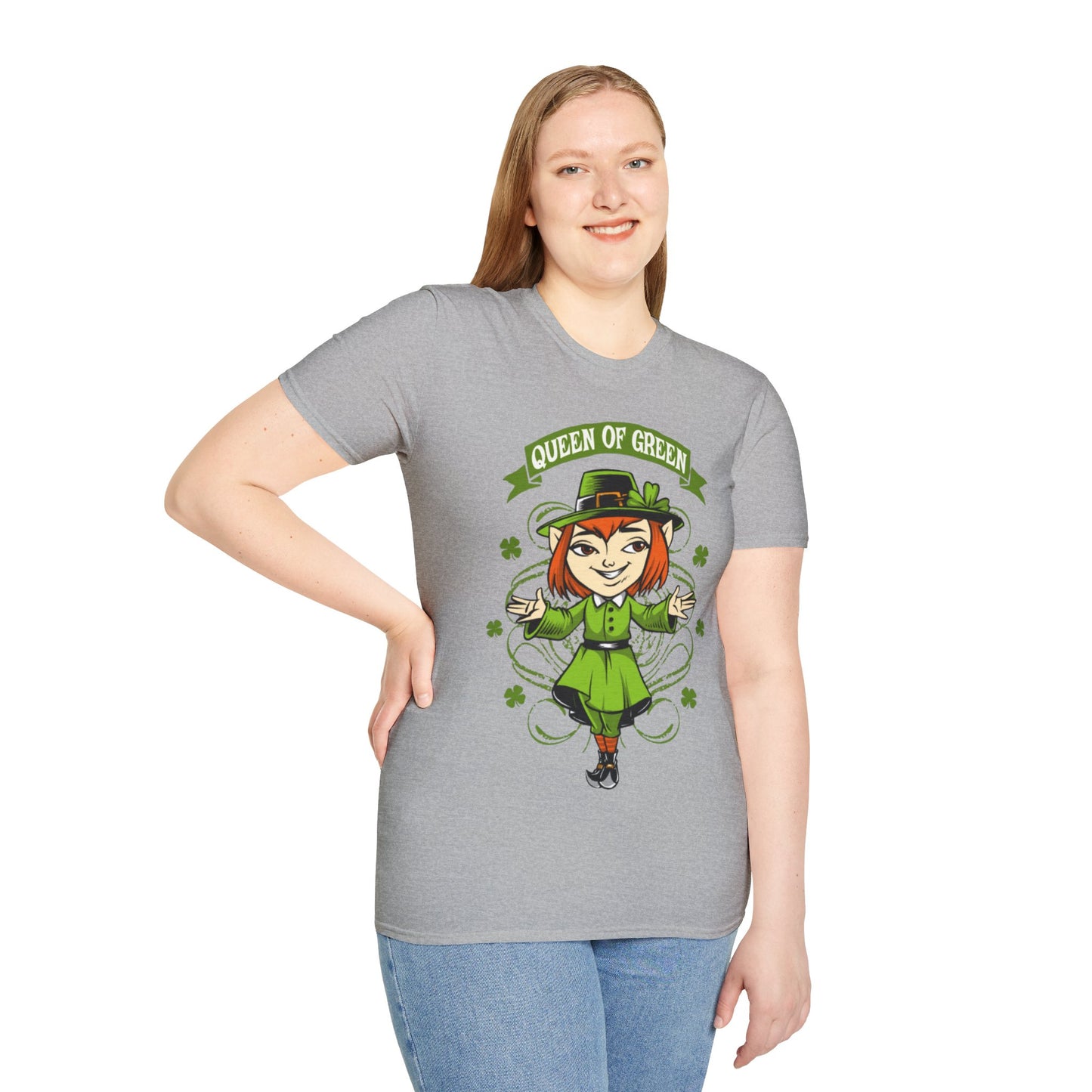 Queen of Green Unisex Crewneck Graphic T-Shirt