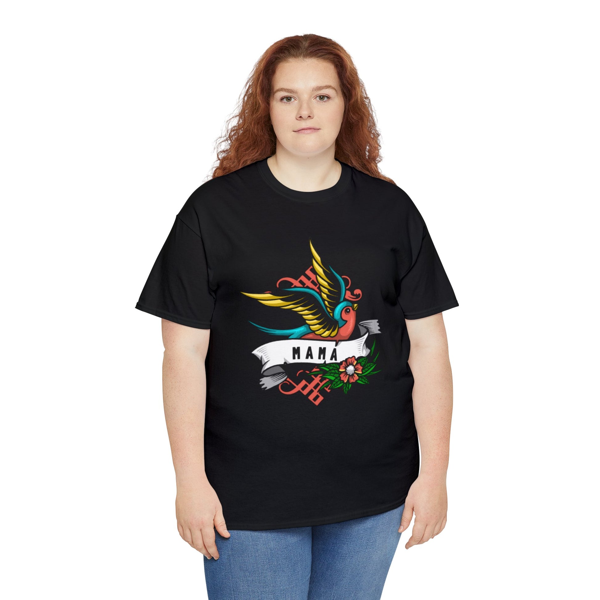 Mama Bird Graphic T-shirt in Black from Topaz Peaks