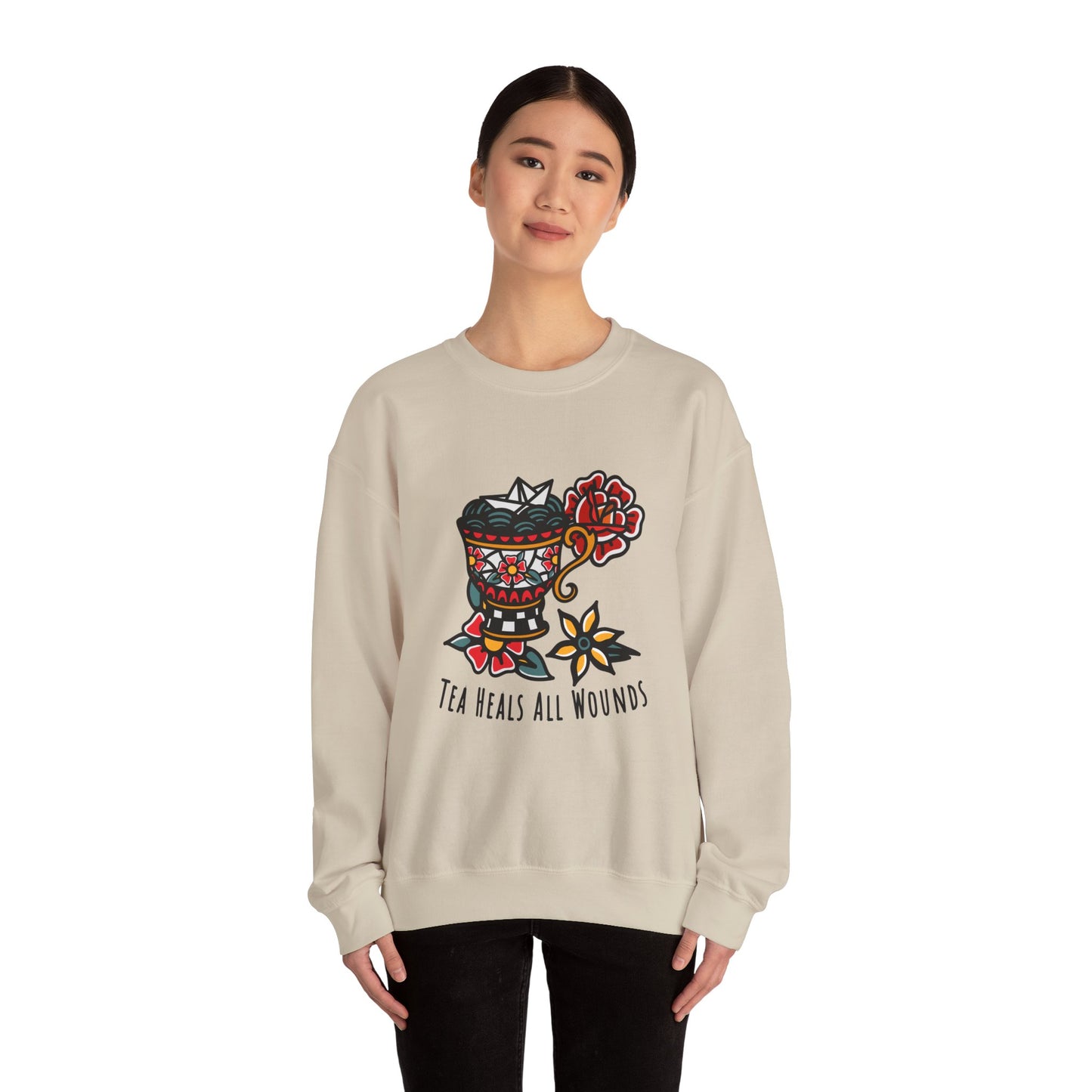 Tea Lover's Unisex Crewneck Graphic Sweatshirt