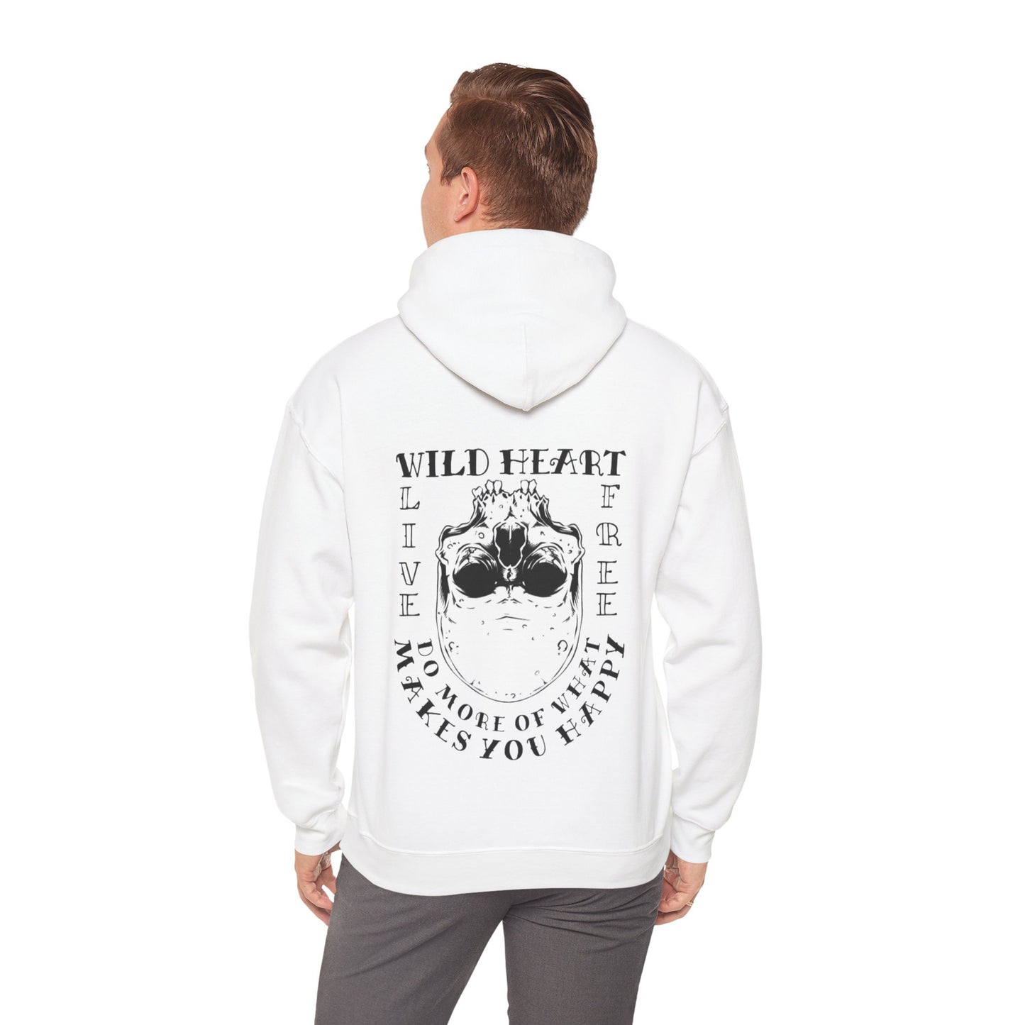 Wild Heart Skull Unisex Pullover Graphic Hoodie Sweatshirt