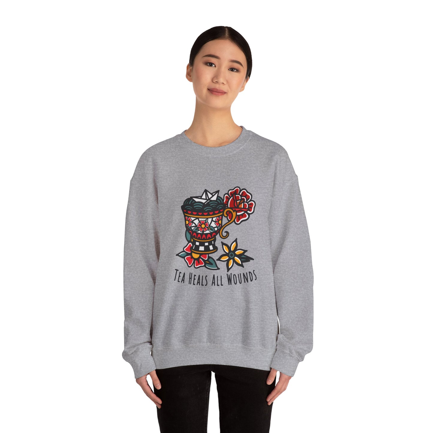 Tea Lover's Unisex Crewneck Graphic Sweatshirt