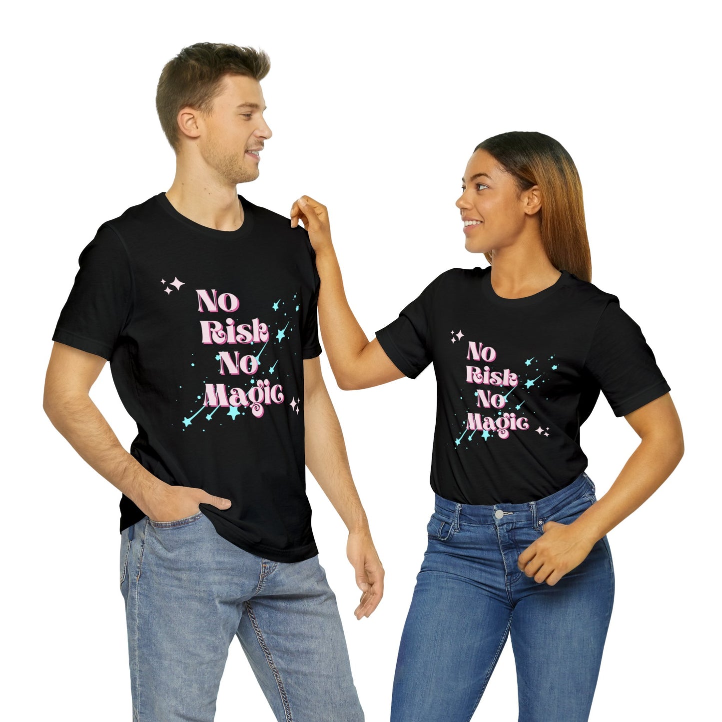 No Risk No Magic Unisex Crewneck Graphic T-shirt