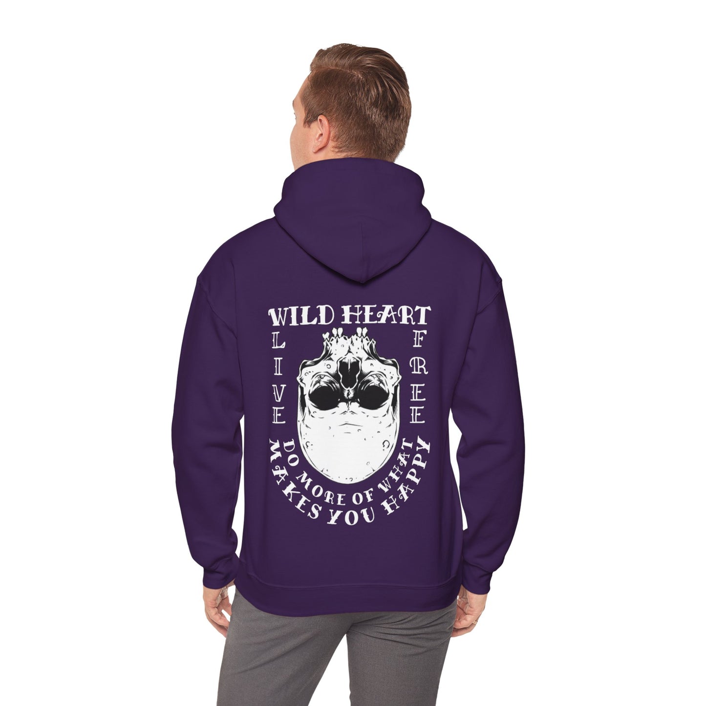 Wild Heart Skull Unisex Pullover Graphic Hoodie Sweatshirt