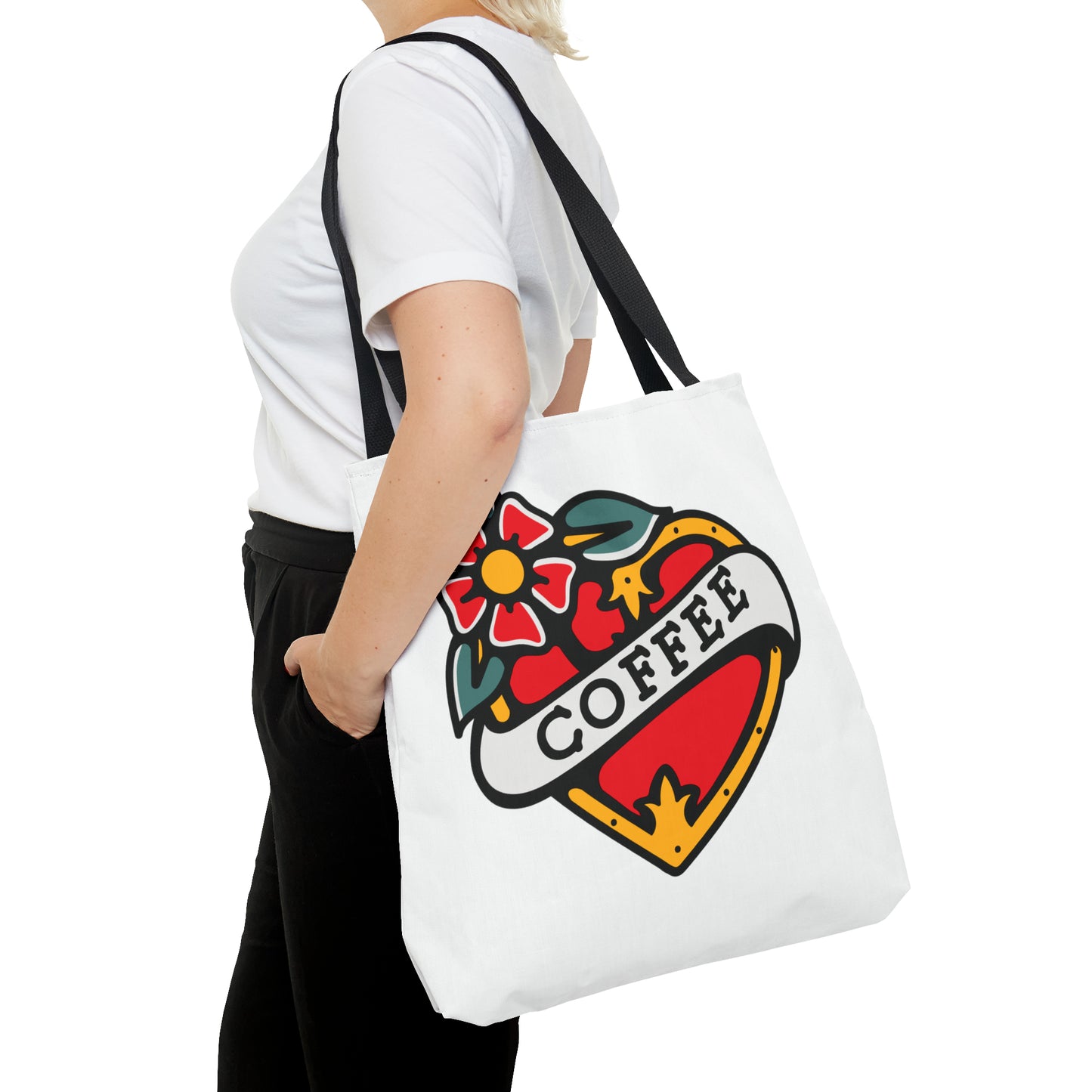 Coffee Lover Tattoo Art Tote Bag from Topaz Peaks