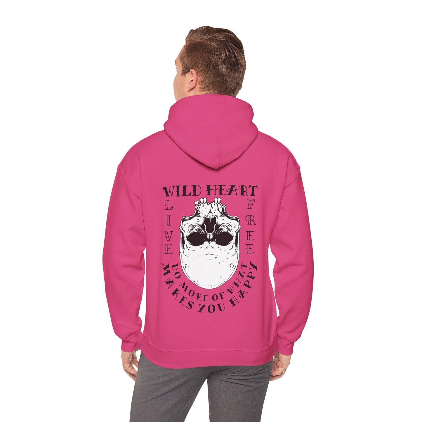 Wild Heart Skull Unisex Pullover Graphic Hoodie Sweatshirt