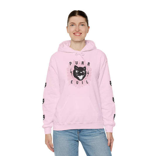 Purr Evil Kitty Unisex Graphic Hoodie Sweatshirt