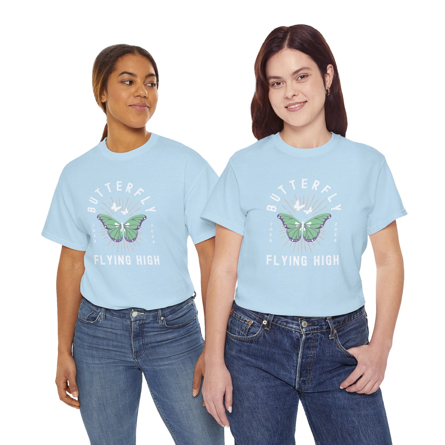 Butterfly Graphic T-shirt in Blue from Topaz Peaks