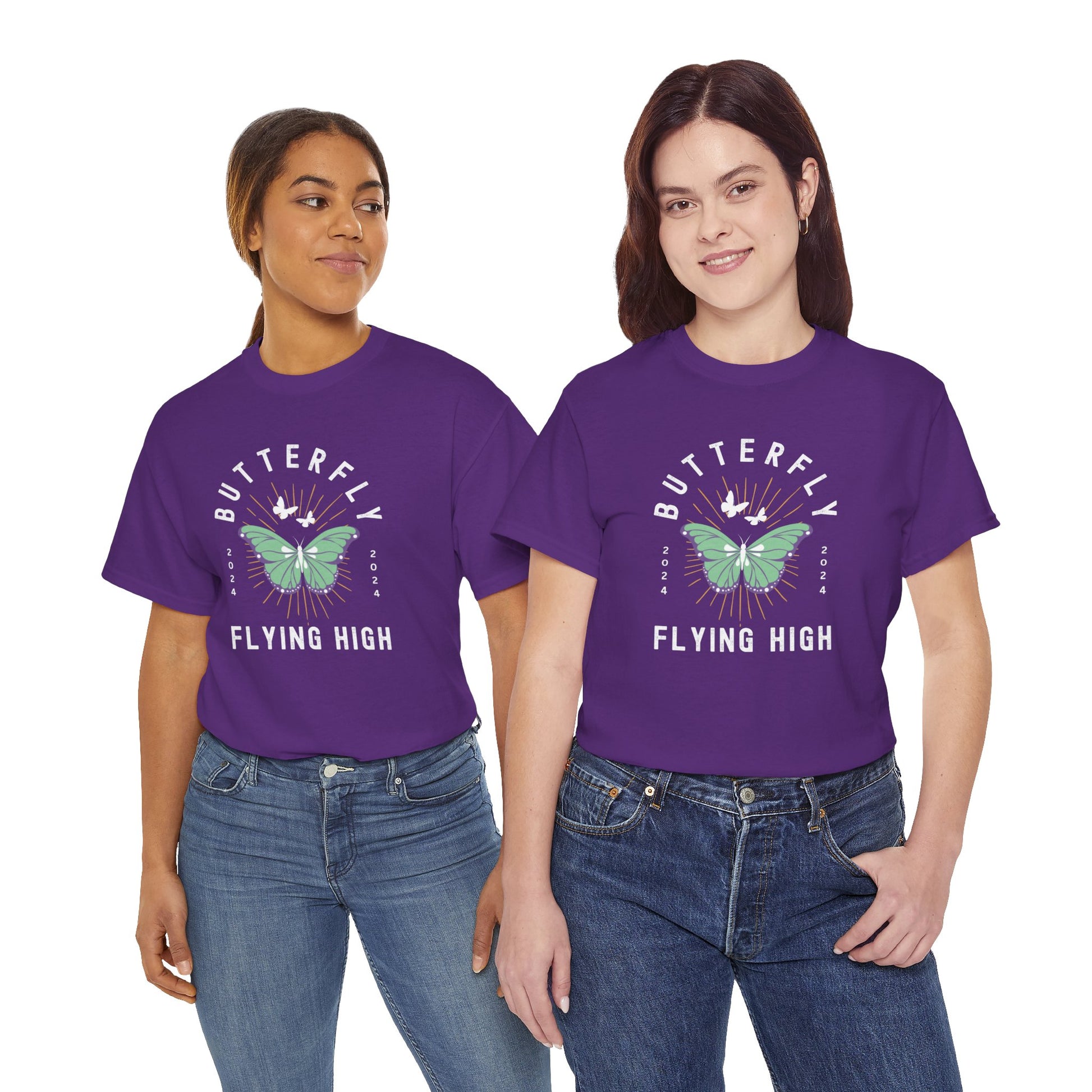 Butterfly Graphic T-shirt in Purple from Topaz Peaks