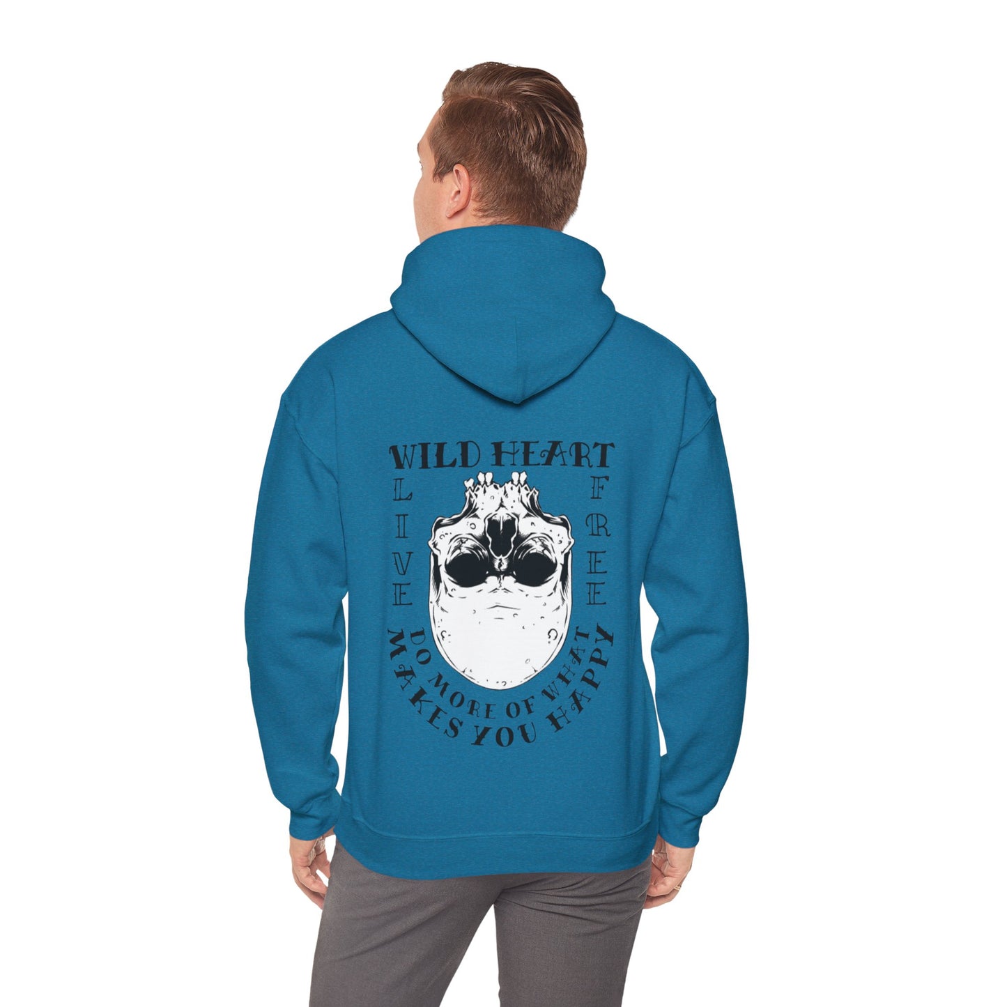 Wild Heart Skull Unisex Pullover Graphic Hoodie Sweatshirt