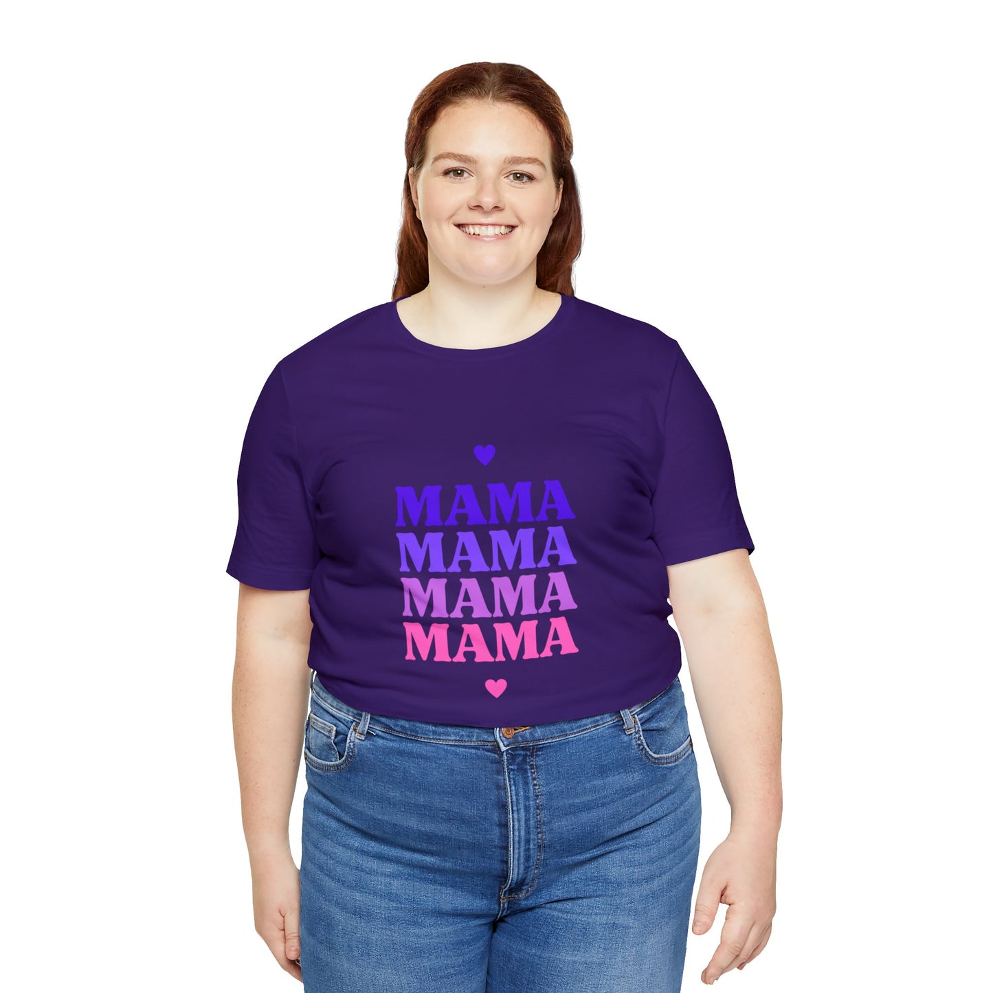 In My Mom Era Mama Heart Graphic T-shirt in Purple from Topaz Peaks