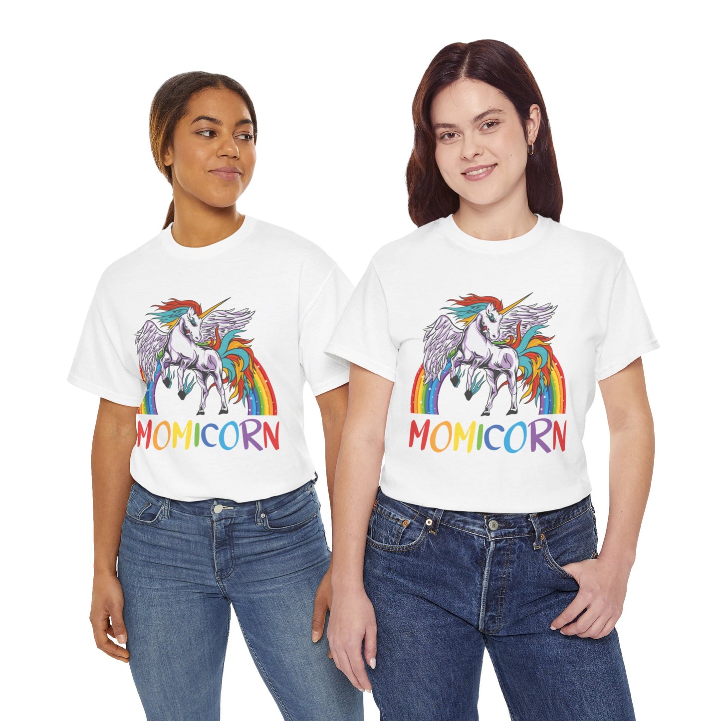 Momicorn Unicorn Unisex Graphic Cotton T-shirt