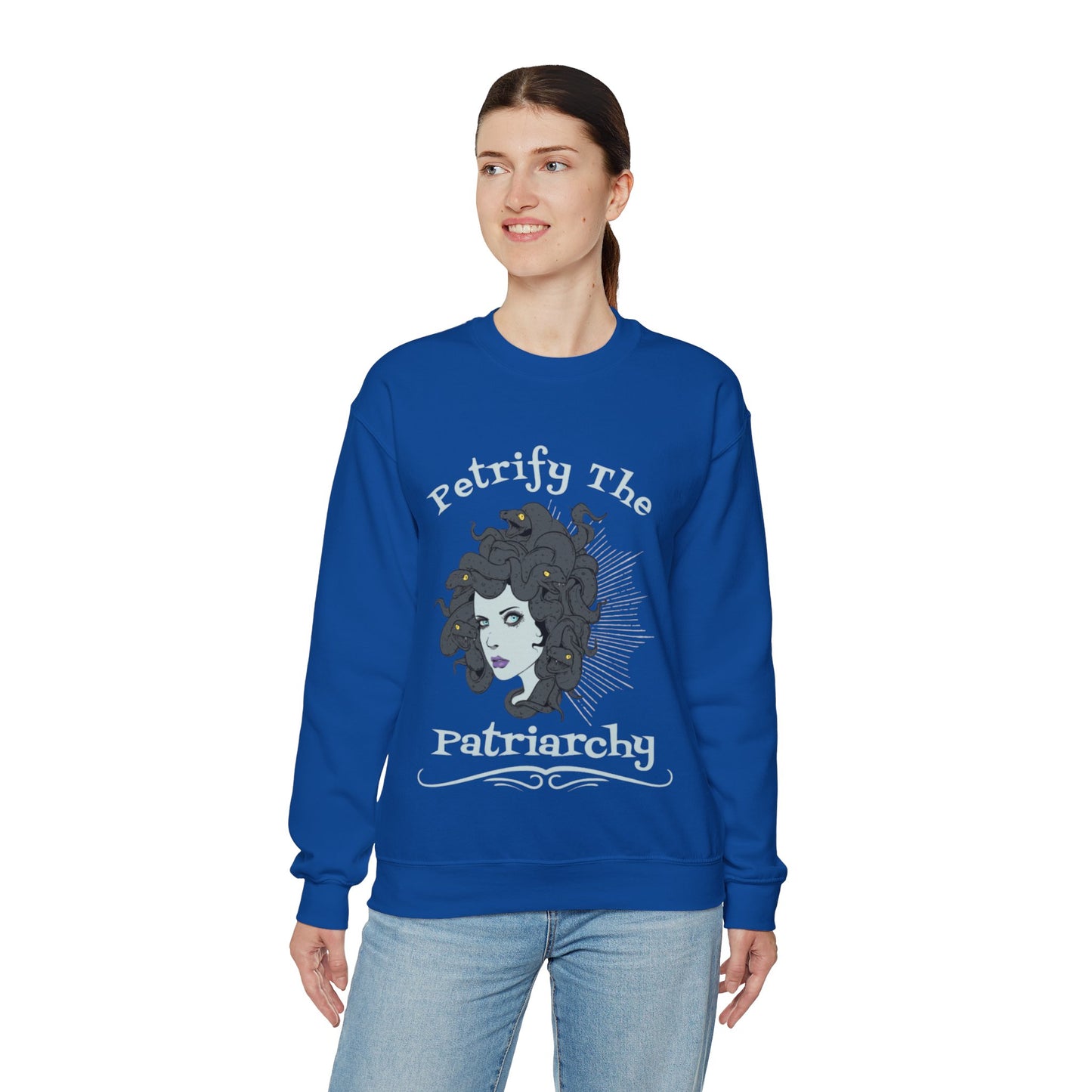 Petrify The Patriarchy Crewneck Graphic Sweatshirt