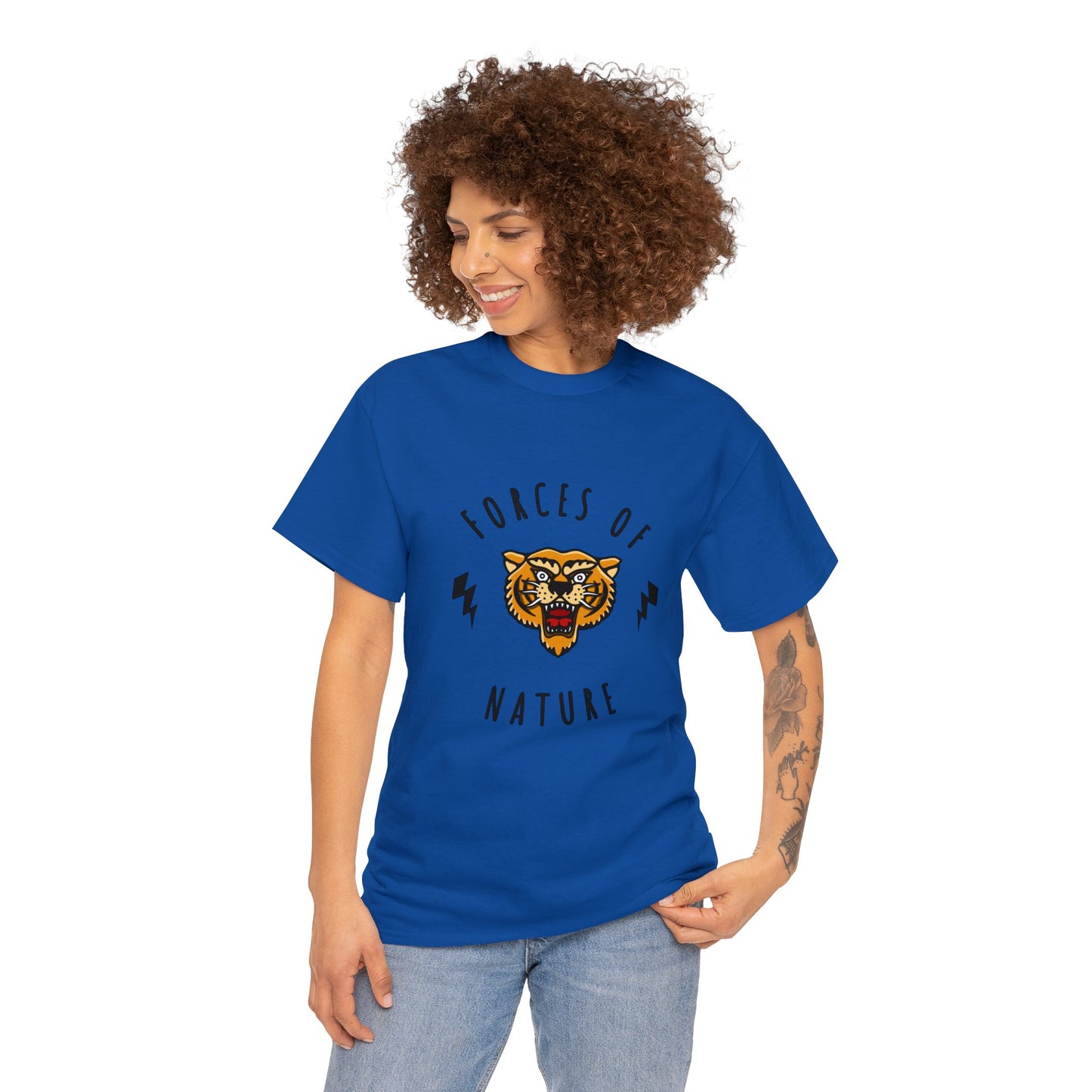 Forces of Nature Tiger Graphic T-shirt in Blue from Topaz Peaks