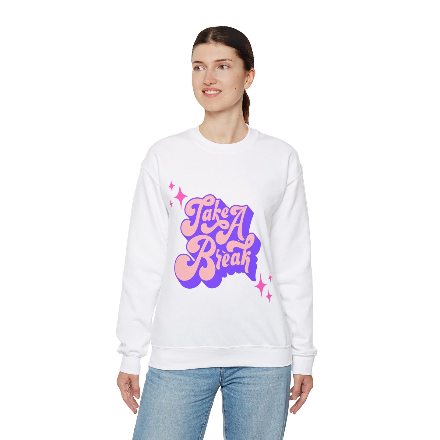 Take a Break Unisex Crewneck Graphic Sweatshirt