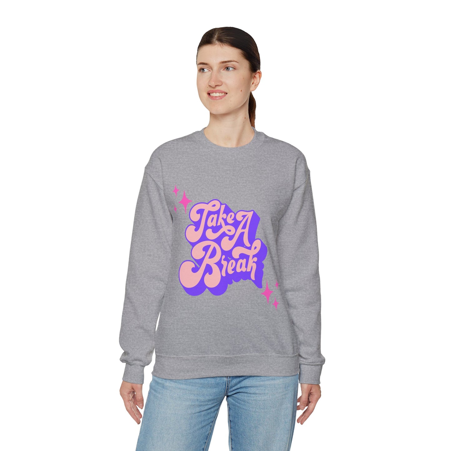 Take a Break Unisex Crewneck Graphic Sweatshirt