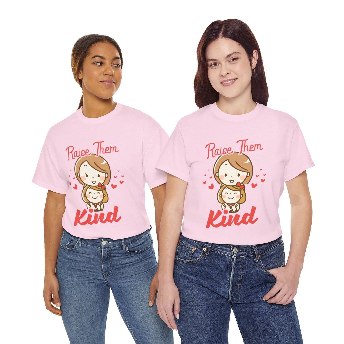 Raise Them Kind Mom Unisex Cotton Graphic T-shirt